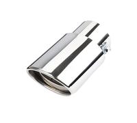CRJIMX Terminale Di Scarico Per Auto Terminale Di Scarico Marmitta In Acciaio Inox Marmitta Per Scarico Generale Presa D'aria Da 63 Mm(Argento,Dritto)