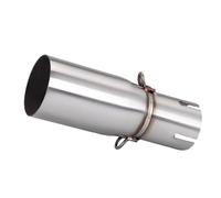 CRJIMX Terminale Di Scarico Per Moto Compatibile Con Adattatore Da 28-45 Mm E Raccordo Centrale Da 51 Mm Accessori Per La Modifica In Acciaio Inossidabile(40mm-51mm)