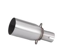 CRJIMX Terminale Di Scarico Per Moto Compatibile Con Adattatore Da 28-45 Mm E Raccordo Centrale Da 51 Mm Accessori Per La Modifica In Acciaio Inossidabile(28mm-51mm)