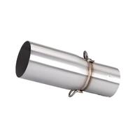 CRJIMX Terminale Di Scarico Per Moto Compatibile Con Adattatore Da 28-45 Mm E Raccordo Centrale Da 51 Mm Accessori Per La Modifica In Acciaio Inossidabile(42mm-51mm)