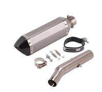 CRJIMX Terminale Di Scarico Slip On Per Y&amaha Per Tricker XG250 XT250 XG 250 2004-2008 Raccordo Centrale Per Scarico Moto Adattatore Per Marmitta(Style i)