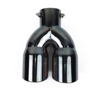 CRJIMX Universale Auto Silenziatore Posteriore Tubo Di Scarico Punta D'ingresso E Duraturo 63mm Effetto 2.5 Pollici