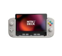 CRKD Nitro Deck - Deck portatile professionale con zero stick drift per Nintendo Switch e Switch OLED (grigio pal, collezione Nostalgia)