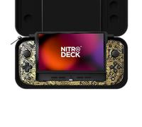CRKD Nitro Deck+ Handheld Pro Controller for Nintendo Switch & OLED Model - TV Dockable - Programmable Sidekicks & Back Buttons - TruCollection System (Rocket League Gold Edition)