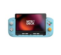 CRKD Nitro Deck - Professional Handheld Deck with No Stick Drift for Nintendo Switch and Switch OLED (Retro Blue - Nostalgia Collection