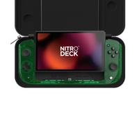 CRKD Nitro Deck Verde Smeraldo + Custodia - Nuovo Di Zecca - Nintendo Switch