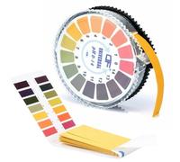CRLLDPM 1 Rotolo Cartine Tornasole PH, 0-14PH Indicatore, Intervallo di Misurazione 0-14, con 80pzs 1-14 Indicatore di PH Cartina Tornasole, per Testare Molte Solite Sostanze Quotidiane