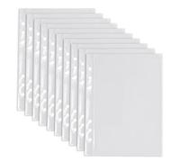 CRLLDPM 10 Pezzi Buste di Plastica A5, Busta Perforata in Plastica, Buste Perforate Trasparenti, Busta Forata, Tasche fotografiche Raccoglitore, Busta Porta Foto, per Raccoglitori A5 a 6 Anelli