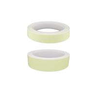 CRLLDPM 2 Pezzi Nastro Luminoso, 3metri x 1.5cm/2cm Nastro Fluorescente Adesivo, Glow in The Dark Tape, Nastro di Avvertenza, Nastro Sicurezza Autoadesivo, Rimovibile Impermeabile