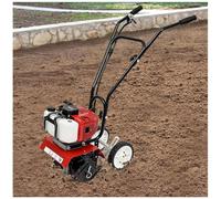 CRMARKM Motozappa a Benzina Fresatrice da Giardino a Scoppio 52CC,Portatile Rimozione delle Erbacce,35cm Larghezza di Lavoro 3-10cm profondità,per Giardino & Prato Scavare rimozione delle Erbacce