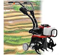 CRMARKM Motozappa Motocoltivatore 52cc Motore A Benzina 4 Tempi A Scoppio Area di Lavoro 40cm Zappatrice,Leggero,Compatto, Potente,Costruito per Durare nel Tempo,per La Manutenzione di Prati