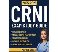 CRNI Exam Study Guide 2025-2026: Complete Review with 10 Full-Length Practice Tests, 1200 Questions, and Proven Strategies for Certified Registered Nurse Infusion Success