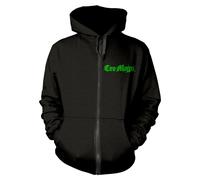 CRO-MAGS - GREEN LOGO BLACK Hooded Sweatshirt with Zip Small