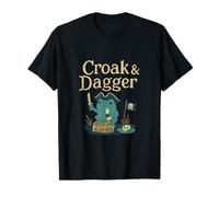 Croak & Dagger Kawaii Pirata Rana Cottagecore Art Maglietta