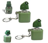 Croaking Frog Keychain, Rechargeable Frog Sound Keychain, Sensory Fun, Fun & Portable, with Colorful Lights, Funs Keyboard Fidget, Focus Breaks (2pcs)