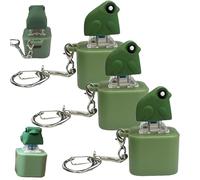 Croaking Frog Keychain, Rechargeable Frog Sound Keychain, Sensory Fun, Fun & Portable, with Colorful Lights, Funs Keyboard Fidget, Focus Breaks (3pcs)