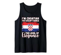 Croatia Flag Proud Elegant Croatian Boyfriend Girlfriend Canotta