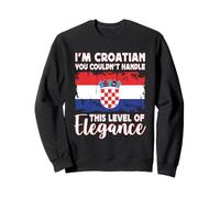 Croatia Flag Proud Elegant Croatian Boyfriend Girlfriend Felpa