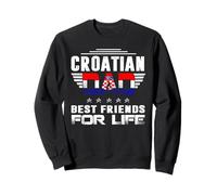 Croatian Dad Best Friends for Life Funny for Fathers Daddy Felpa