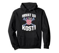 Croato To The Bone Hrvatska Pride Wear Orgoglioso Croato Felpa con Cappuccio