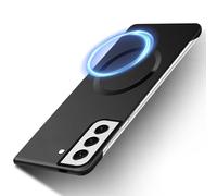 Croazhi Cover magnetica per Samsung Galaxy S22 Plus Coque, compatibile con Mag-Safe, [Frameless] ultra sottile opaco PC leggero custodia a tasca, antiurto custodia per Samsung Galaxy S22 Plus 5G (nero