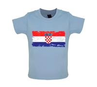 Croazia Grunge Stile Bandiera - Bambino T-Shirt / Body - Croata Paese Viaggio