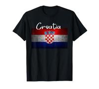 Croazia Maglietta, Mappa croata, Croazia Camicie per Le Donne Maglietta