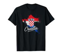 Croazia Maglietta, Mappa croata, Croazia Camicie per Le Donne Uomo Maglietta