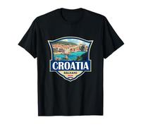 Croazia, viaggio, vendemmia, illustrazione, disegno Maglietta