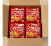 Croccantelle Gusto Ketchup - Snack Salato Italiano con Olio d’Oliva 4 Confezioni Croccanti, Saporite e Perfette per Ogni Pausa