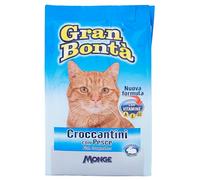 Croccantini Ideali per Gatti Gusto Pesce Monge Linea Gran Bonta' Confezione Da 400 Grammi