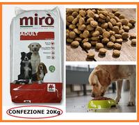 Croccantini mangime per cane adulto tutte le taglie Mirò Mignini 20 kg con manzo