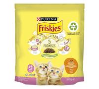 Croccantini per gatti Friskies Junior pollo, latte e verdure 375 g Giallo