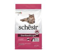 Croccantini per gatto Schesir Sterilized & Light con prosciutto 400 g