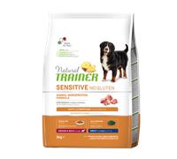 TRAINER NATURAL SENSITIVE NO GLUTEN MEDIUM MAXI ADULT MAIALE 3 KG OF