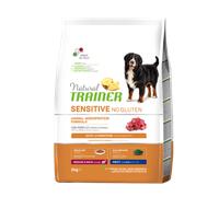TRAINER NATURAL CANE SENSITIVE NO GLUTEN MEDIUM MAXI ADULT AGNELLO 3 KG