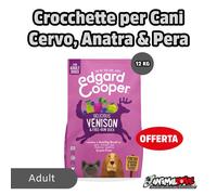 Edgard & Cooper Adult Grain Free Anatra e Cervo: 12 kg