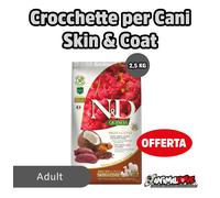 Crocchette per Cani Farmina N&D Quinoa Skin & Coat Adult con Cervo e Cocco 2,5KG