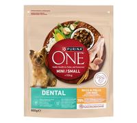 Crocchette per cani Purina ONE mini dental pollo e riso 800 g