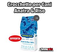 Crocchette per Cani Winner Plus Duck & Rice 3KG