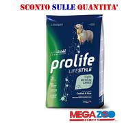 Prolife - Lifestyle Light Adult Medium/Large al Merluzzo e Riso da 12 Kg