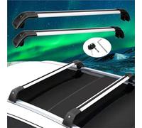 Croce 2 Pezzi Per Barre Portatutto Da Tetto Per HRV HR-V 2015-2021 Barre Trasversali In Lega Di Alluminio Con Serratura Barra Trasversale Per Portapacchi(Black Silver)