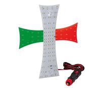 Croce a led italia decorazioni luminose eper camion 24v 200x250 mm