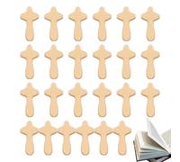 Croce a mano, mini croce da preghiera portatile per la mano, croce di supporto, piccola croce in legno sciolta, croce adesiva per adattarsi alla tua mano, croce di palma da pregare