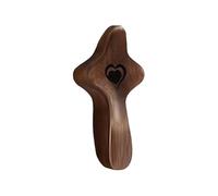 Croce Antistress in Legno - Crocifisso Cristiano Portatile - Crocifisso Devozionale in Legno per Cristiani Cattolici Decorazione Casa Natale Memoriali Preghiera Spiritualità Famiglia Colleghi | Ideale
