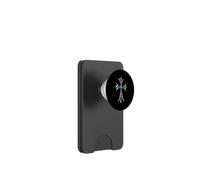 Croce argento turchese blu pavè diamante PopSockets PopWallet per MagSafe