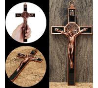 Croce cattolica Crocifisso Saint Wall Cross Jesus Christ INRI Wall Decor