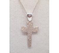 Croce : Ciondolo e Catenina in Argento 925 - Pendente con Crocefisso - Cristo