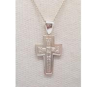 Croce : Ciondolo e Catenina in Argento 925 - Pendente con Crocefisso - Cristo