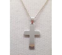 Croce : Ciondolo e Catenina in Argento 925 - Pendente con Crocefisso - Cristo